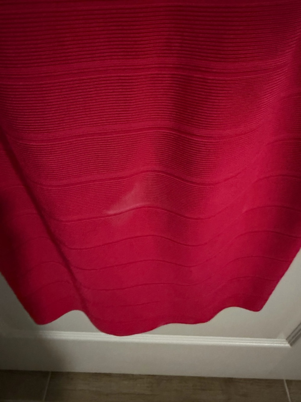 Herve Leger Fuchsia V-Neck Bandage Mini Dress - Picture 4 of 4
